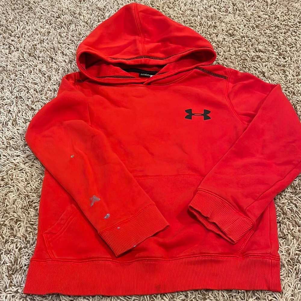 Under Armour Youth Size XS cotton hooded sweatshirt